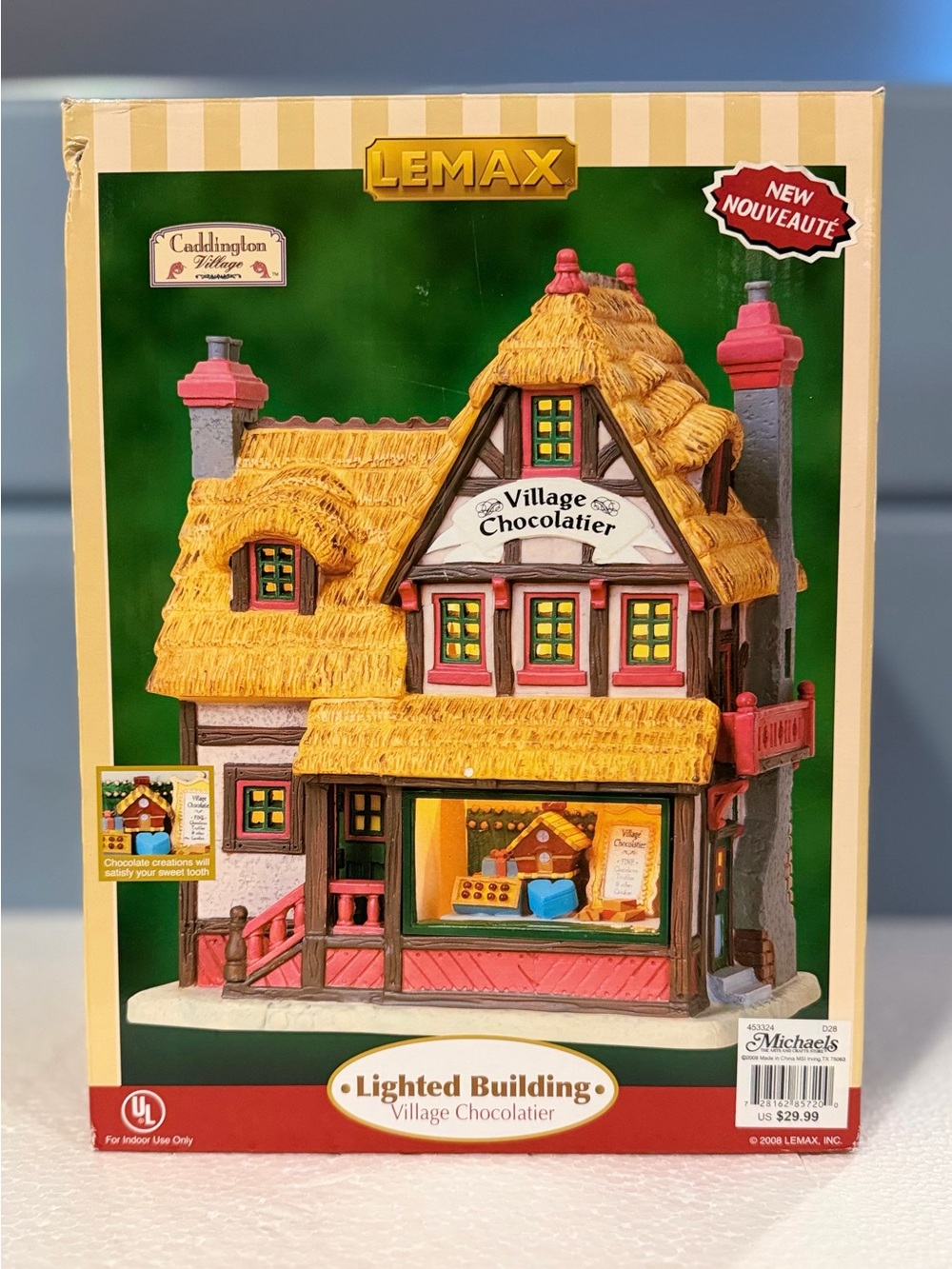 Lemax Caddington Village - Village Chocolatier Lighted Holiday Building 2008